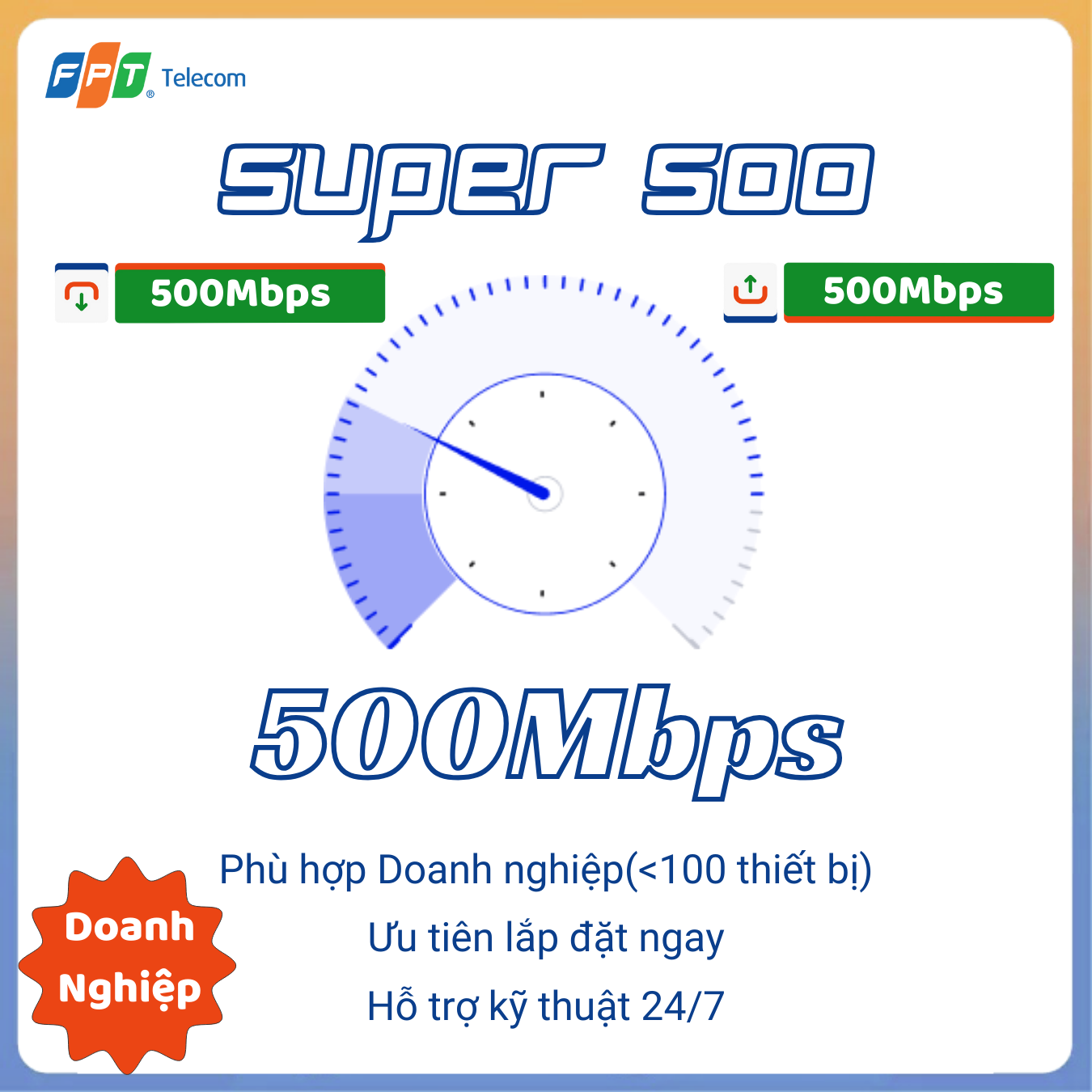 Cáp quang FPT Super 500Mbps